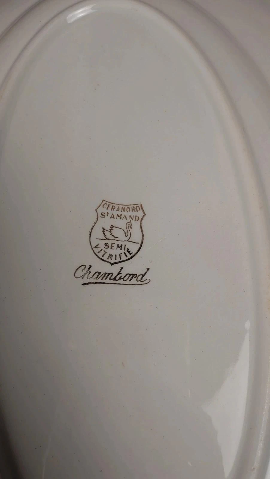 Prato oval antigo Seranord Saint-amand – Modelo Chambord – photo 8